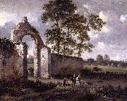 Jan Wijnants Landscape with a Ruined Archway France oil painting artist